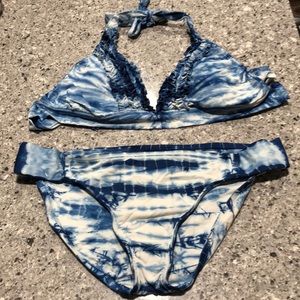 Lucky 2pc tie dye bikini L